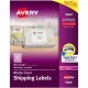 Avery Avery Clear Shipping Labels, Sure Feed, 3-1/3" x 4" 300 Labels (15664) - 3 21/64" Width x 4" Length - Permanent Adhesive -