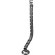 Lorell 35-1/2" Long Universal Cable Control Spine - Cable Guide - Black - 1 - 35.50" Length