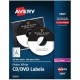 Avery Customize CD/DVD Labels - Matte White - 750 Total Label(s) - 250 / Pack