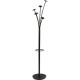 Alba Festival Coat Stand - 5 Pegs - for Garment - Black - 1 Each