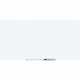 Lorell Magnetic Glass Dry-Erase Board - 96" (8 ft) Width x 48" (4 ft) Height - White Glass Surface - Rectangle - Magnetic - 1 Ea