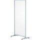 Lorell Mobile Full Protective Glass Screen - 36" Width x 0.3" Depth x 78" Height - 1 Each - Clear - Tempered Glass, Aluminum