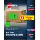 Avery Neon Shipping Labels, 5-1/2" x 8-1/2" , 200 Labels (5952) - 5 1/2" Width x 8 1/2" Length - Permanent Adhesive - Rectangle 