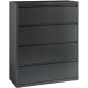 Lorell Fortress Series Lateral File - 42" x 18.6" x 52.5" - 4 x Drawer(s) - Legal, Letter, A4 - Lateral - Rust Proof, Leveling G