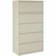 Lorell Fortress Series Lateral File w/Roll-out Posting Shelf - 36" x 18.6" x 67.7" - 5 x Drawer(s) for File - Legal, Letter, A4 