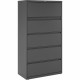 Lorell Fortress Series Lateral File w/Roll-out Posting Shelf - 36" x 18.6" x 67.7" - 5 x Drawer(s) - Legal, Letter, A4 - Lateral