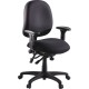 Lorell High-Performance Eronomic Task Chair - Black Seat - Black Back - Metal Frame - 5-star Base - 1 Each