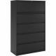 Lorell Fortress Series Lateral File w/Roll-out Posting Shelf - 42" x 18.6" x 67.7" - 5 x Drawer(s) for File - Letter, Legal, A4 