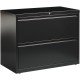 Lorell Fortress Series Lateral File - 36" x 18.6" x 28.1" - 2 x Drawer(s) for File - Letter, Legal, A4 - Lateral - Leveling Glid