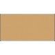 Lorell Satin-Finish Bulletin Board - 96" Height x 48" Width - Natural Cork Surface - Durable, Self-healing - Silver Anodized Alu
