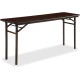 Lorell Economy Folding Banquet Table - For - Table TopMahogany Rectangle Top x 60" Table Top Width x 18" Table Top Depth x 0.62"
