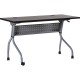 Lorell Flip Top Training Table - Rectangle Top - Four Leg Base - 4 Legs x 48" Table Top Width x 23.50" Table Top Depth - 29.50" 