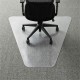 Lorell L-Workstation Medium-pile Chairmat - Carpeted Floor - 66" Length x 60" Width x 0.125" Thickness - Lip Size 12" Length x 2
