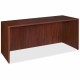 Lorell Essentials Series Credenza Shell - 66.1" x 23.6" x 1" x 29.5" - Finish: Laminate, Mahogany - Grommet, Durable, Adjustable
