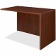 Lorell Essentials Series Return Shell - 47.3" x 23.6" x 1" x 29.5" - Finish: Laminate, Mahogany - Grommet, Modesty Panel, Adjust