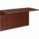 Lorell Essentials Series Bridge - 41.6" x 23.6" x 1" x 29.5" - Finish: Laminate, Mahogany - Grommet, Modesty Panel, Cord Managem