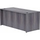 Lorell Essentials Series Rectangular Desk Shell - 66" x 30"29.5" , 1" Top - Laminate, Weathered Charcoal Table Top - Grommet