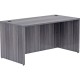 Lorell Essentials Series Rectangular Desk Shell - 60" x 30"29.5" , 1" Top - Laminate, Weathered Charcoal Table Top - Grommet