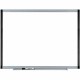 Lorell Signature Series Magnetic Dry-erase Markerboard - 48" (4 ft) Width x 36" (3 ft) Height - Porcelain Surface - Silver, Ebon