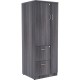 Lorell Essentials/Revelance Tall Storage Cabinet - 23.6" x 23.6"65.6" - 2 Drawer(s) - 2 Shelve(s) - Material: Medium Density Fib