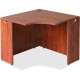 Lorell Essentials Series Corner Desk - Laminated Top - 35.38" Table Top Width x 35.38" Table Top Depth x 1" Table Top Thickness 