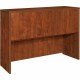 Lorell Essentials Series Stack-on Hutch with Doors - 59" x 14.8" x 36" - 3 Door(s) - Finish: Cherry, Laminate - Cord Management