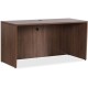 Lorell Essentials Series Credenza Shell - 70.9" x 23.6"29.5" Credenza, 1" Top, 3.8" Drawer Pull, 0.1" Edge - Walnut, Laminate Ta