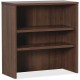 Lorell Essentials Series Stack-on Bookshelf - 36" x 15"36" - 2 Shelve(s) - Material: MFC, Polyvinyl Chloride (PVC) - Finish: Wal