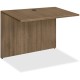 Lorell Essentials Series Bridge - 41.4" x 23.6"29.5" Bridge, 1" Top - Finish: Walnut - Laminate Table Top - Durable, Grommet, Ba