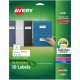 Avery Removable I.D. Laser/Inkjet Labels - 1" Width x 2 5/8" Length - Removable Adhesive - Rectangle - Laser, Inkjet - White - P
