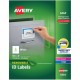 Avery Removable I.D. Labels - 3 21/64" Width x 4" Length - Removable Adhesive - Rectangle - Laser, Inkjet - White - Paper - 6 / 