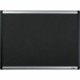 Lorell Mesh Bulletin Board - 36" Height x 48" Width - Fabric Surface - Black Anodized Aluminum Frame - 1 Each