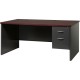 Lorell Fortress Modular Series Right-Pedestal Desk - 66" x 30" , 1.1" Top - 2 x Box, File Drawer(s) - Single Pedestal on Right S