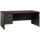 Lorell Fortress Modular Series Left-Pedestal Desk - 72" x 36" , 1.1" Top - 2 x Box, File Drawer(s) - Single Pedestal on Left Sid