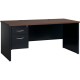 Lorell Fortress Modular Series Left-Pedestal Desk - 66" x 30" , 1.1" Top - 2 x Box, File Drawer(s) - Single Pedestal on Left Sid