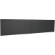 Lorell Fortress Modular Series Stack-On Hutch Door Kit - 72" Width - Lockable, Reinforced - Steel - Charcoal