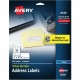 Avery Easy Peel Address Label - 1" Width x 2 5/8" Length - Permanent Adhesive - Rectangle - Inkjet - White, Silver - Paper - 30 