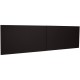 Lorell Fortress Modular Series Stack-On Hutch Door Kit - 60" Width - Lockable, Reinforced - Steel - Black