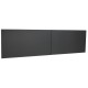 Lorell Fortress Modular Series Stack-On Hutch Door Kit - 60" Width - Lockable, Reinforced - Steel - Charcoal