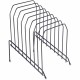 Lorell Wire File Sorter/Holder - 8 Divider(s)Desktop - Black - Wire - 1 Each