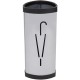 Alba Large Triangular Umbrella Stand - 25.4" x 6.1" x 13" x - Steel, ABS Plastic - 1 Each - Black, Gray