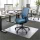 Lorell Low-pile Chairmat - Carpeted Floor - 60" Length x 46" Width x 0.112" Thickness - Rectangular - Vinyl - Clear - 1Each