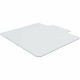 Lorell Tempered Glass Chairmat with Lip - Hardwood Floor, Carpet53" Width x 45" Depth - Lip Size 6" Length x 23" Width - Tempere