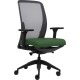 Lorell Executive Mesh High-Back Office Chair - Green Crepe Fabric Seat - High Back - Armrest - 1 Each