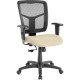 Lorell Ergomesh Managerial Mesh Mid-back Chair - Dillon Buff Antimicrobial Vinyl Seat - Black Mesh Back - Black Frame - Mid Back