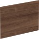 Lorell Adaptable Panel Divider - 24" Width x 2" Height x 37" Depth - Aluminum - Walnut - 1 Each