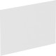 Lorell Adaptable Panel Divider - 24" Width x 2" Height x 37" Depth - Aluminum, Acrylic - Frosted - 1 Each