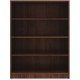 Lorell Laminate Bookcase - 4 Shelf(ves) - 48" Height x 36" Width x 12" Depth - Sturdy, Adjustable Feet - Walnut - Laminate - 1 E