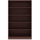 Lorell Laminate Bookcase - 0.8" Shelf, 36" x 12"60" - 5 Shelve(s) - 4 Adjustable Shelf(ves) - Square Edge - Material: Thermofuse
