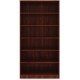 Lorell Laminate Bookcase - 6 Shelf(ves) - 73" Height x 36" Width x 12" Depth - Sturdy, Adjustable Feet, Adjustable Shelf - Therm